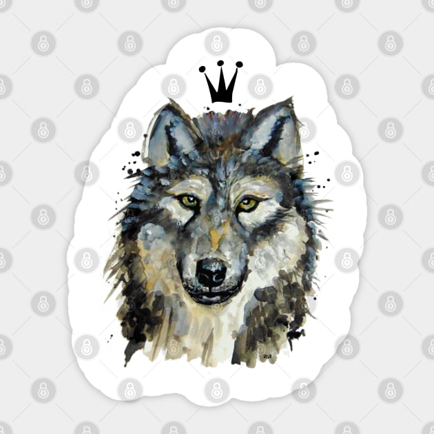 Wolf Sticker by msmart